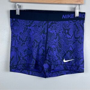Nike Pro Women's Purple 3" Compression Gym Yoga Shorts 823347 Size L; Training